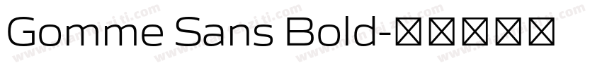 Gomme Sans Bold字体转换